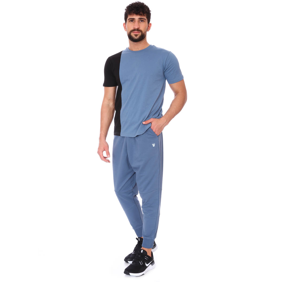 Swenew Erkek Mavi Günlük Stil Eşofman Altı 712205-Lcv