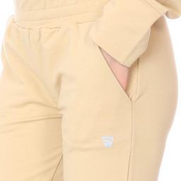 Wide Sweat Kadın Bej Günlük Stil Eşofman Altı 712108-Bej