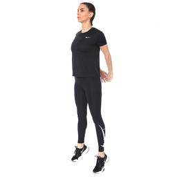 W Nk Miler Top Ss Kadın Siyah Koşu Tişört AJ8121-010