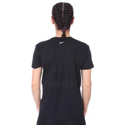 W Nk Miler Top Ss Kadın Siyah Koşu Tişört AJ8121-010