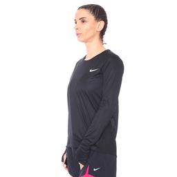 Miler Top Ls Kadın Siyah Koşu Uzun Kollu Tişört AJ8128-010