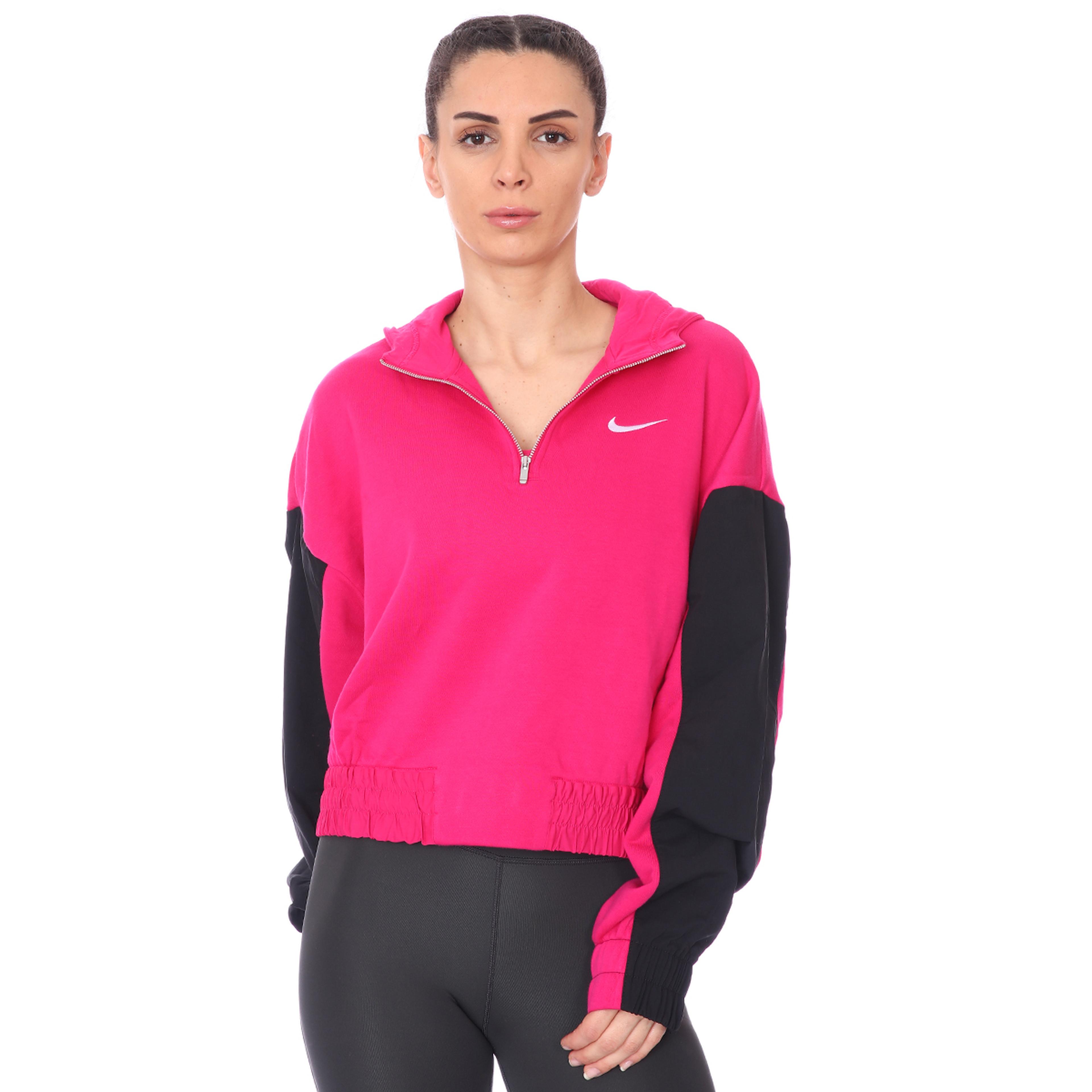 W Nsw Icn Clsh Hoodie Qz Mix Kadın Pembe Günlük Stil Sweatshirt CZ8164-615