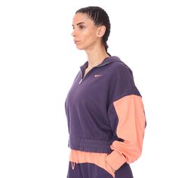 W Nsw Icn Clsh Hoodıe Qz Mix Kadın Mor Günlük Stil Sweatshirt CZ8164-573