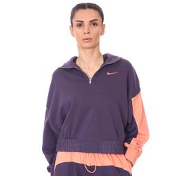W Nsw Icn Clsh Hoodıe Qz Mix Kadın Mor Günlük Stil Sweatshirt CZ8164-573