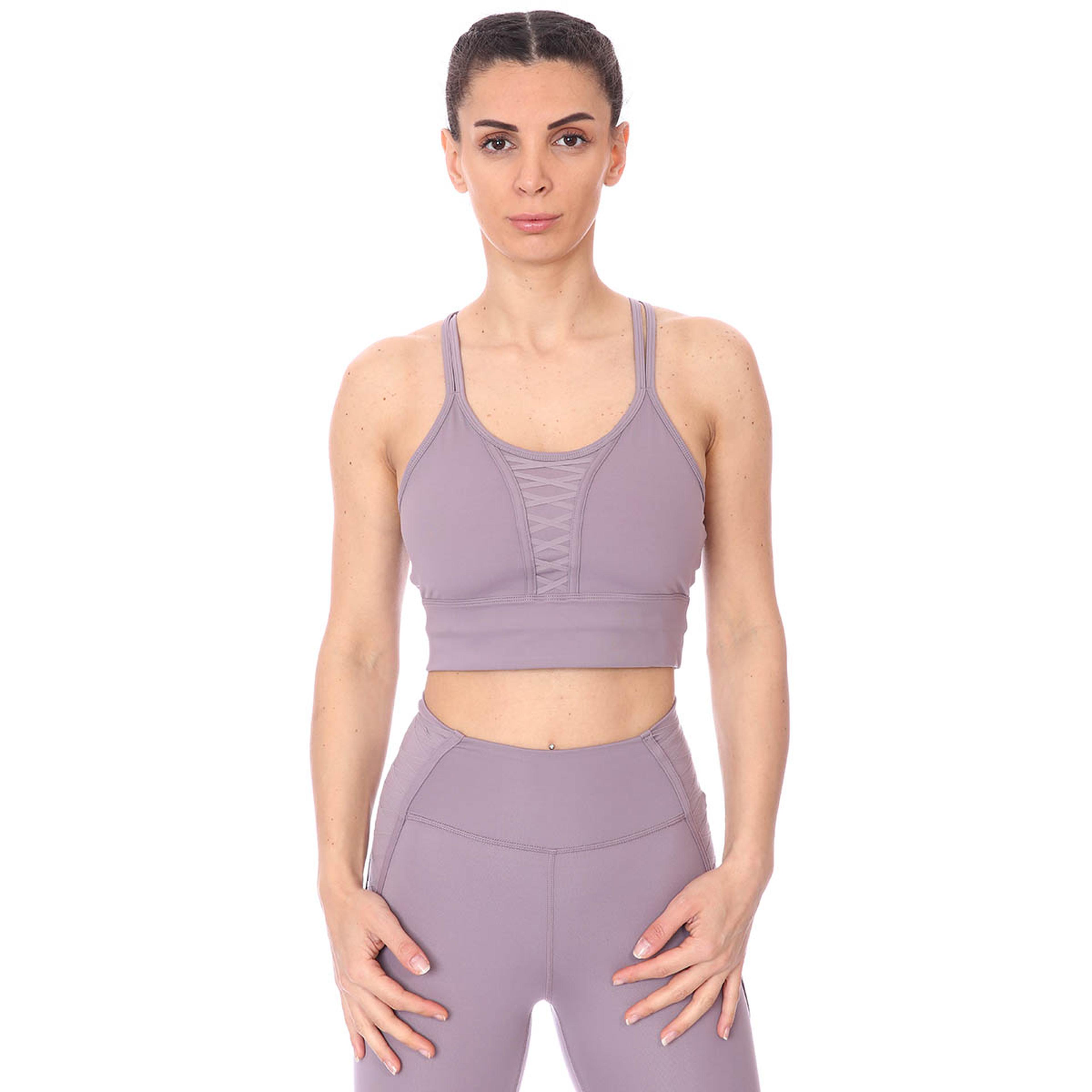 W Nk Dry Crp Lacing Top Lux Kadın Mor Antrenman Atlet DA0362-531