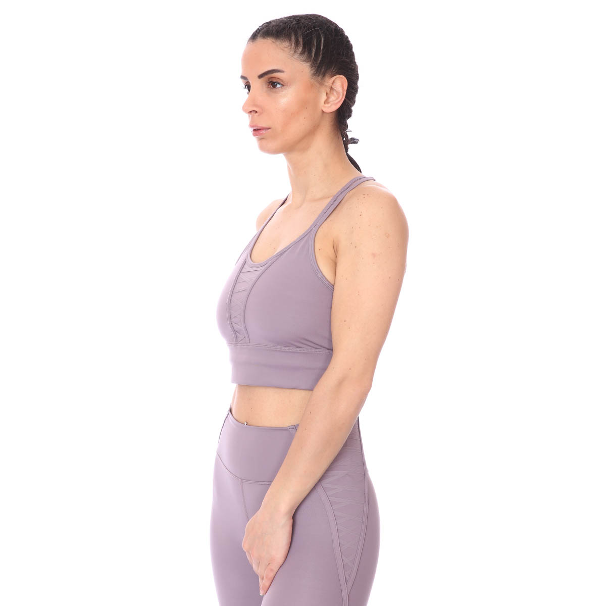 W Nk Dry Crp Lacing Top Lux Kadın Mor Antrenman Atlet DA0362-531