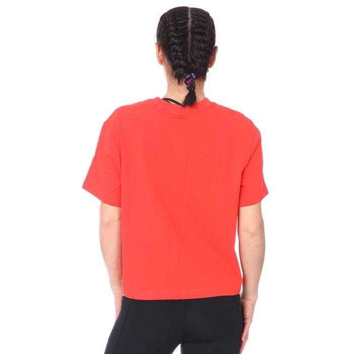 W Nsw Swsh Ss Top Kadın Kırmızı Günlük Stil Tişört CZ8911-696 1274664