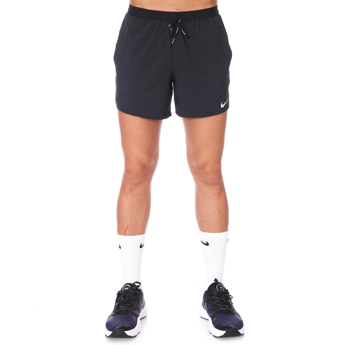 M Nk Flex Stride 5in Bf Erkek Siyah Koşu Şort CJ5453-010