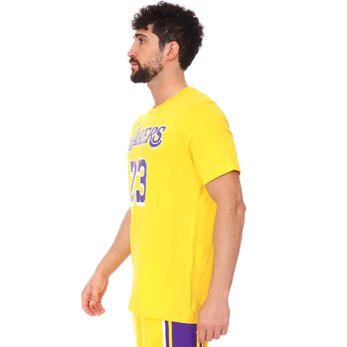 Los Angeles Lakers NBA Lebron Tee Es Nn Erkek Sarı Basketbol Tişört CV8528-730 1274930