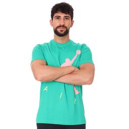Air Jordan NBA Jumpman Air Hbr Ss Crew Erkek Yeşil Basketbol Tişört CV3425-372