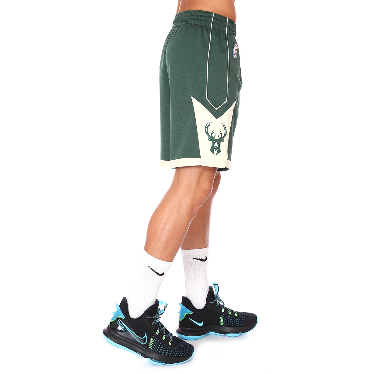 NBA Milwaukee Bucks Erkek Yeşil Basketbol Şort AJ5623-323