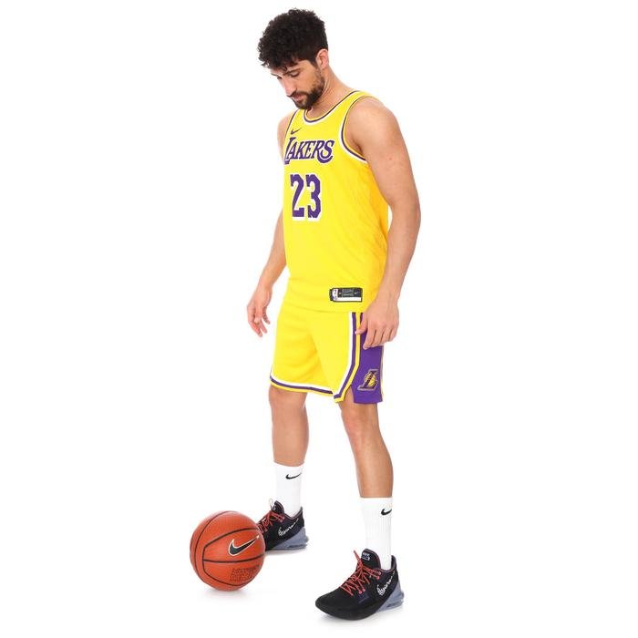 Los Angeles Lakers Lebron James Swingman NBA Erkek Sarı Basketbol Atlet CW3669-734 1274943
