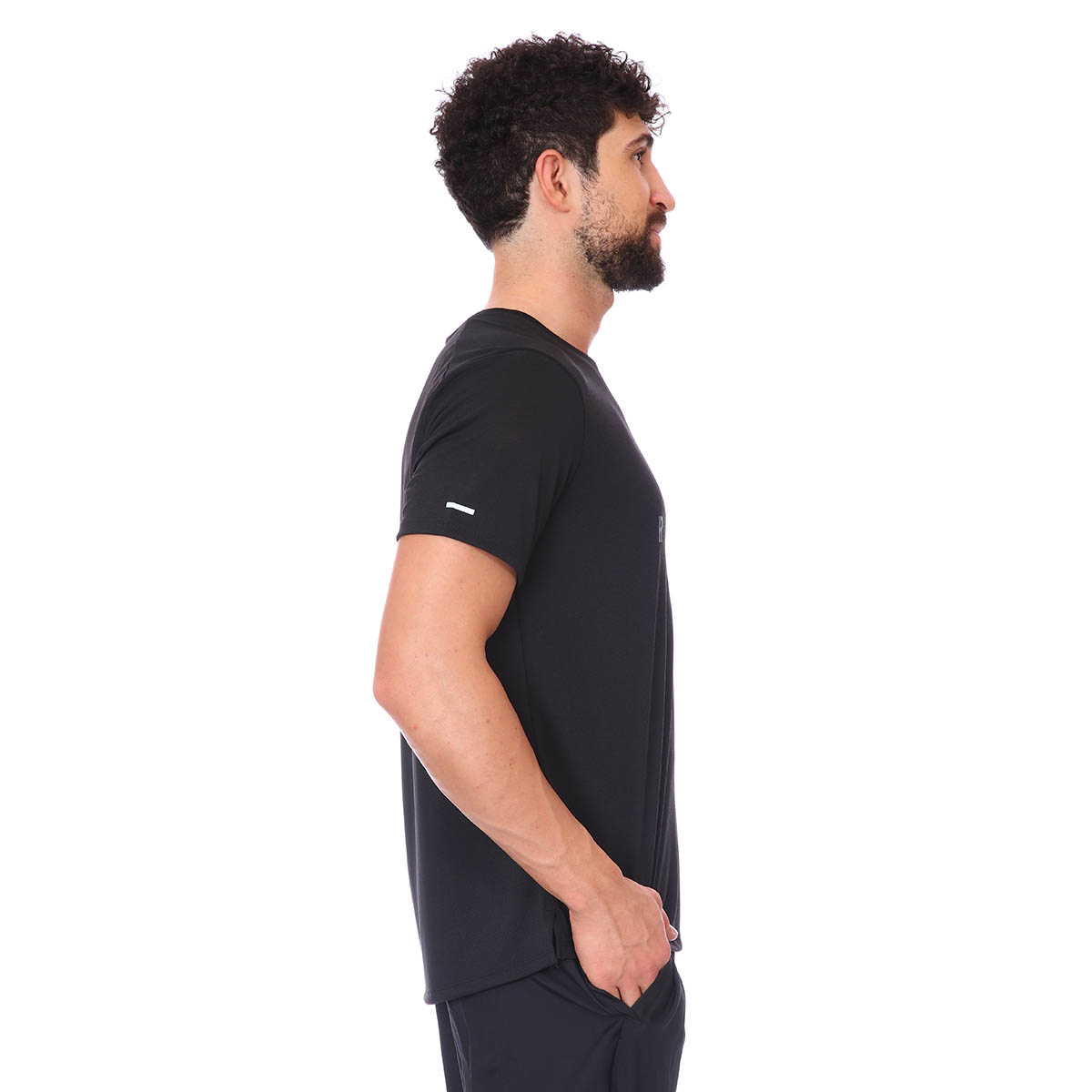 M Nk Rn Dvn Dri-Fit Miler Gx Erkek Siyah Koşu Tişört DA0444-010