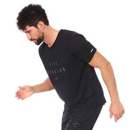 M Nk Rn Dvn Dri-Fit Miler Gx Erkek Siyah Koşu Tişört DA0444-010