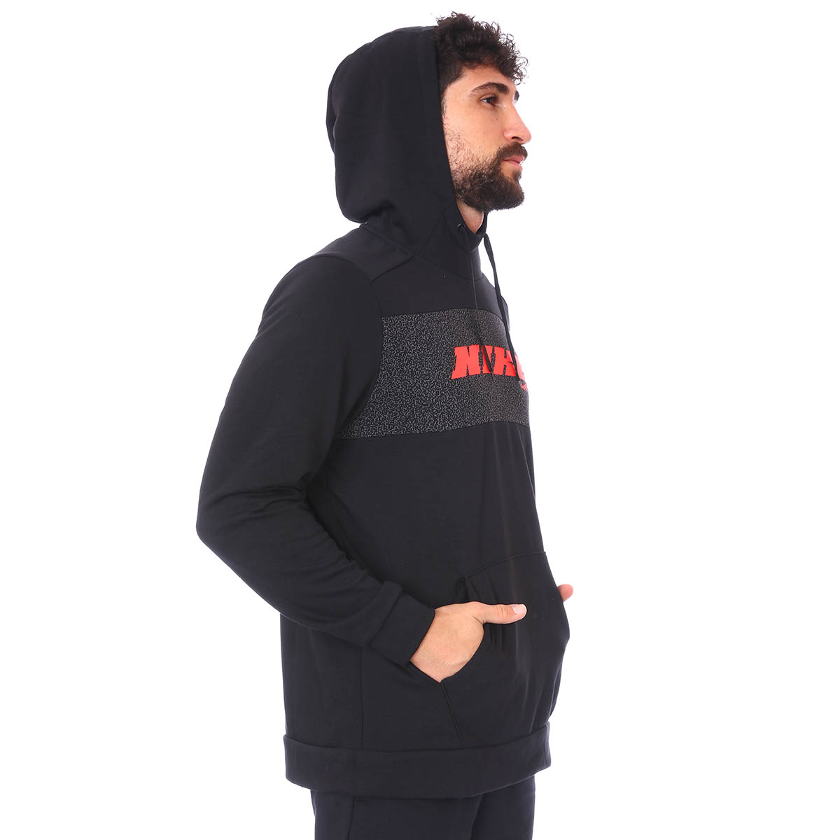 M Nk Dry Hd Po Flc Sc Energy Erkek Siyah Antrenman Sweatshirt CZ1484-010