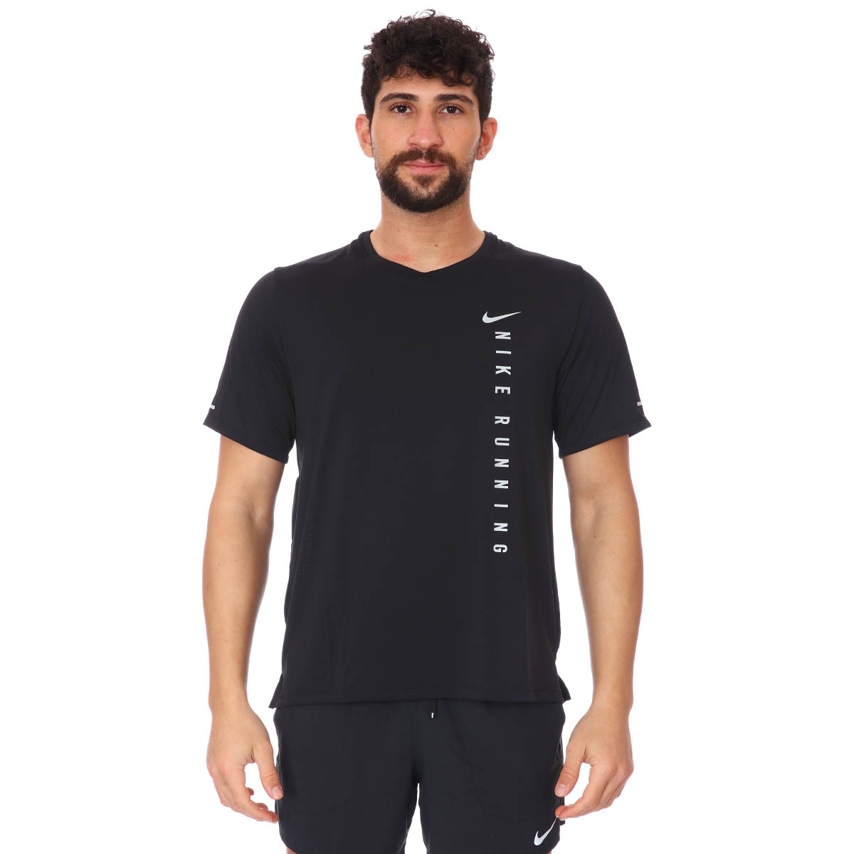 M Nk Rn Dvn Miler Ss Hybrid Erkek Siyah Koşu Tişört DA1315-010