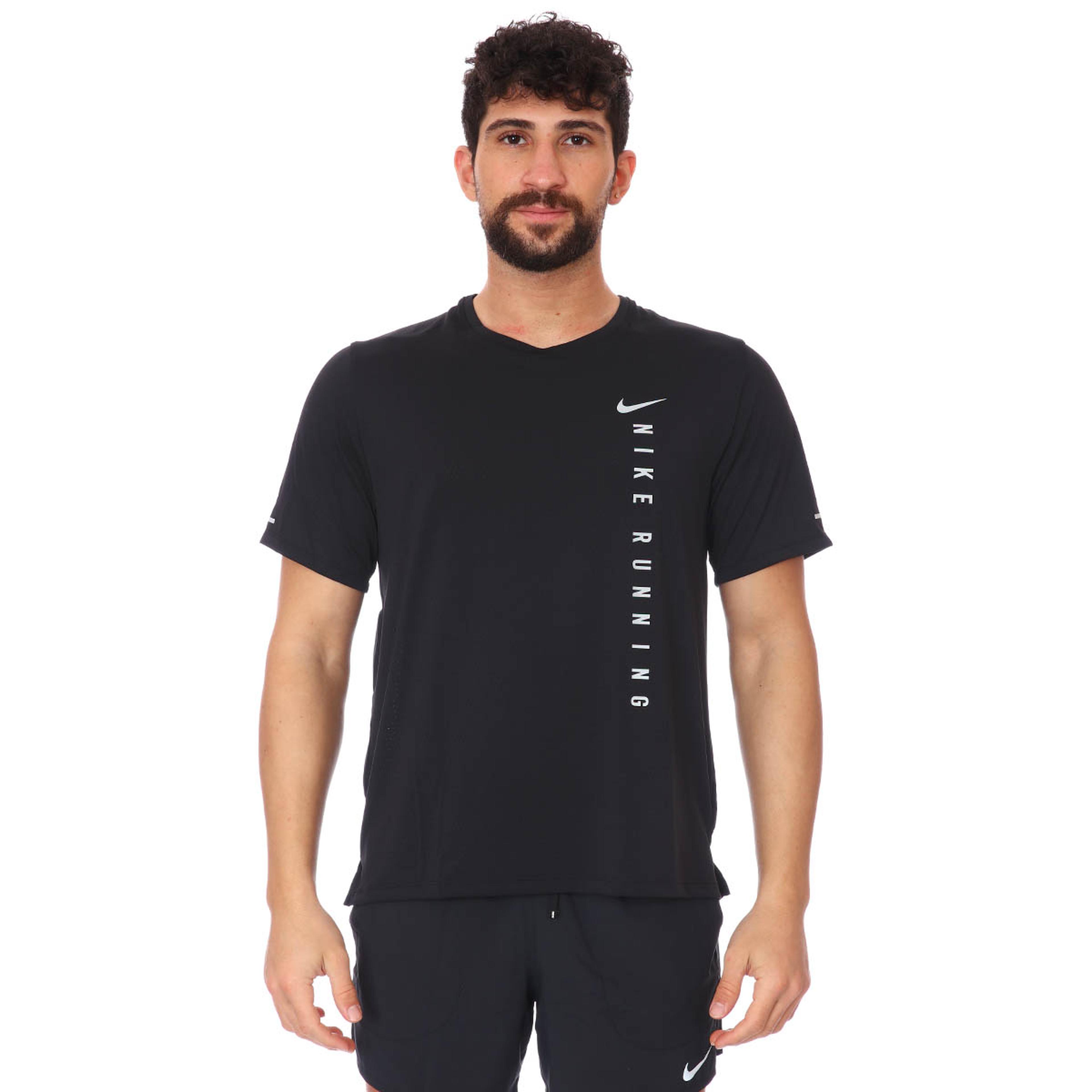 M Nk Rn Dvn Miler Ss Hybrid Erkek Siyah Koşu Tişört DA1315-010