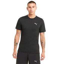 Run Favorite Heather Ss Erkek Siyah Antrenman Tişört 52020901