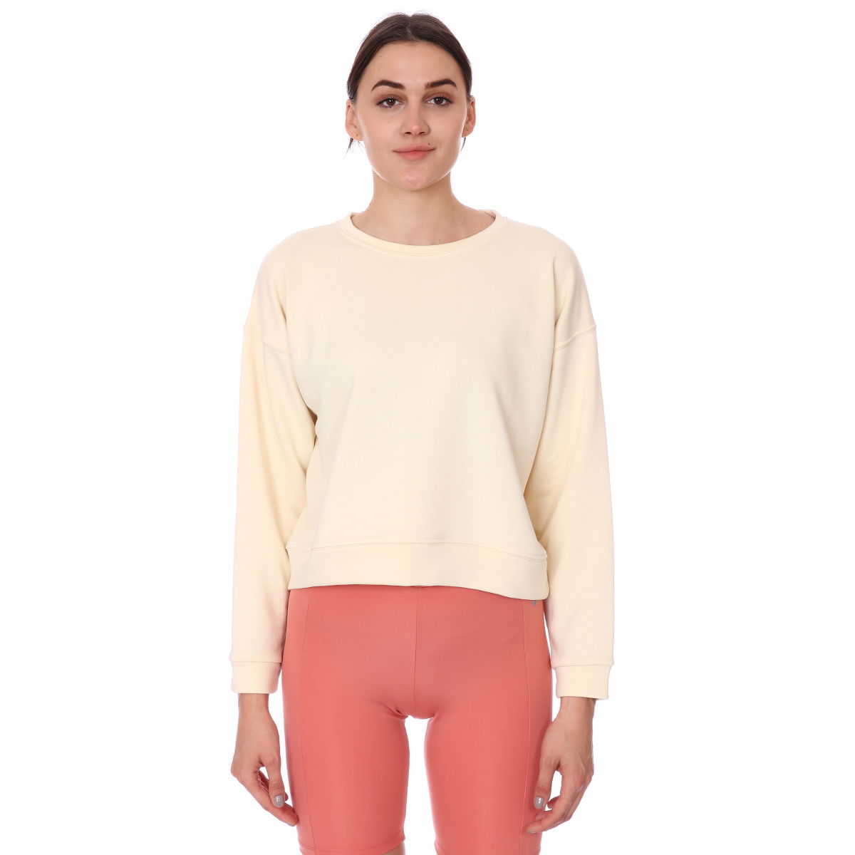 Spo-Overwomsweat Kadın Bej Günlük Stil Sweatshirt 711239-ECR-R