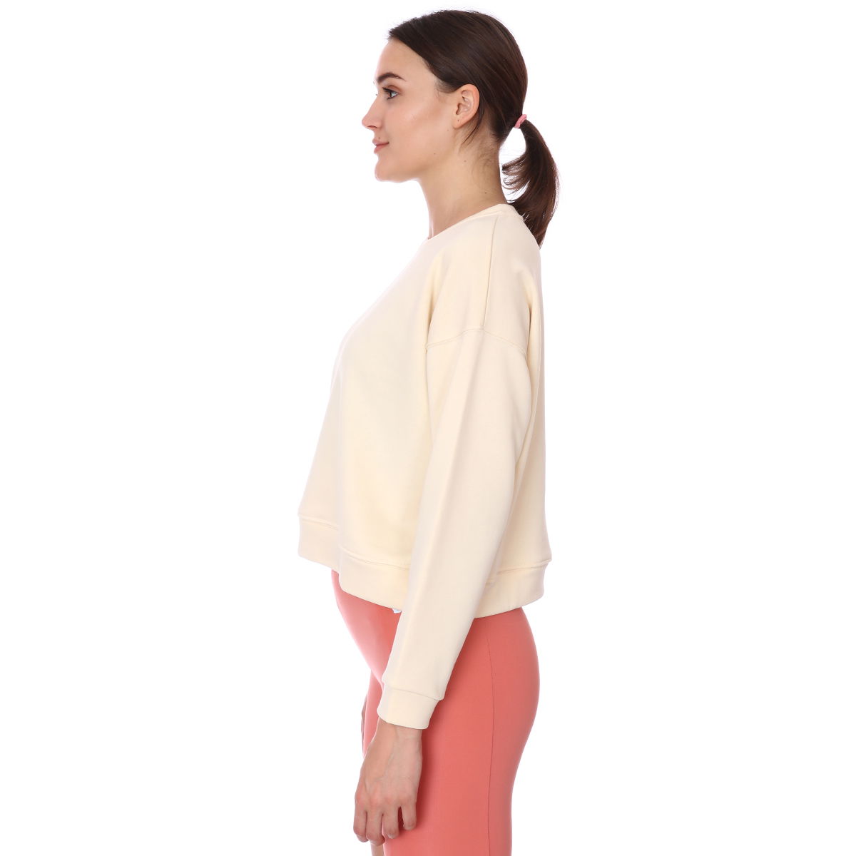 Spo-Overwomsweat Kadın Bej Günlük Stil Sweatshirt 711239-ECR-R
