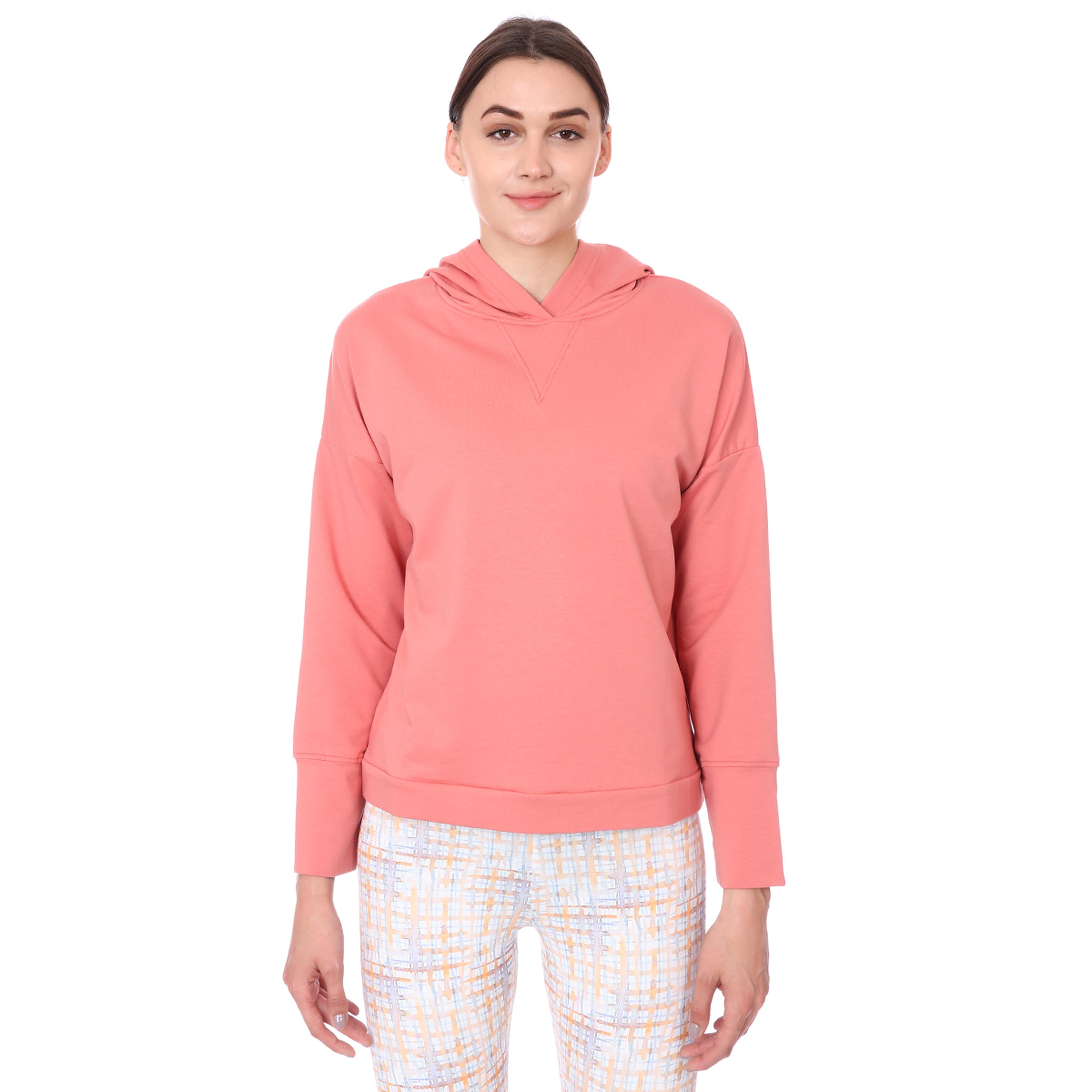 Spo-Firbolcropnewtop Kadın Pembe Günlük Stil Sweatshirt 712106-PMB