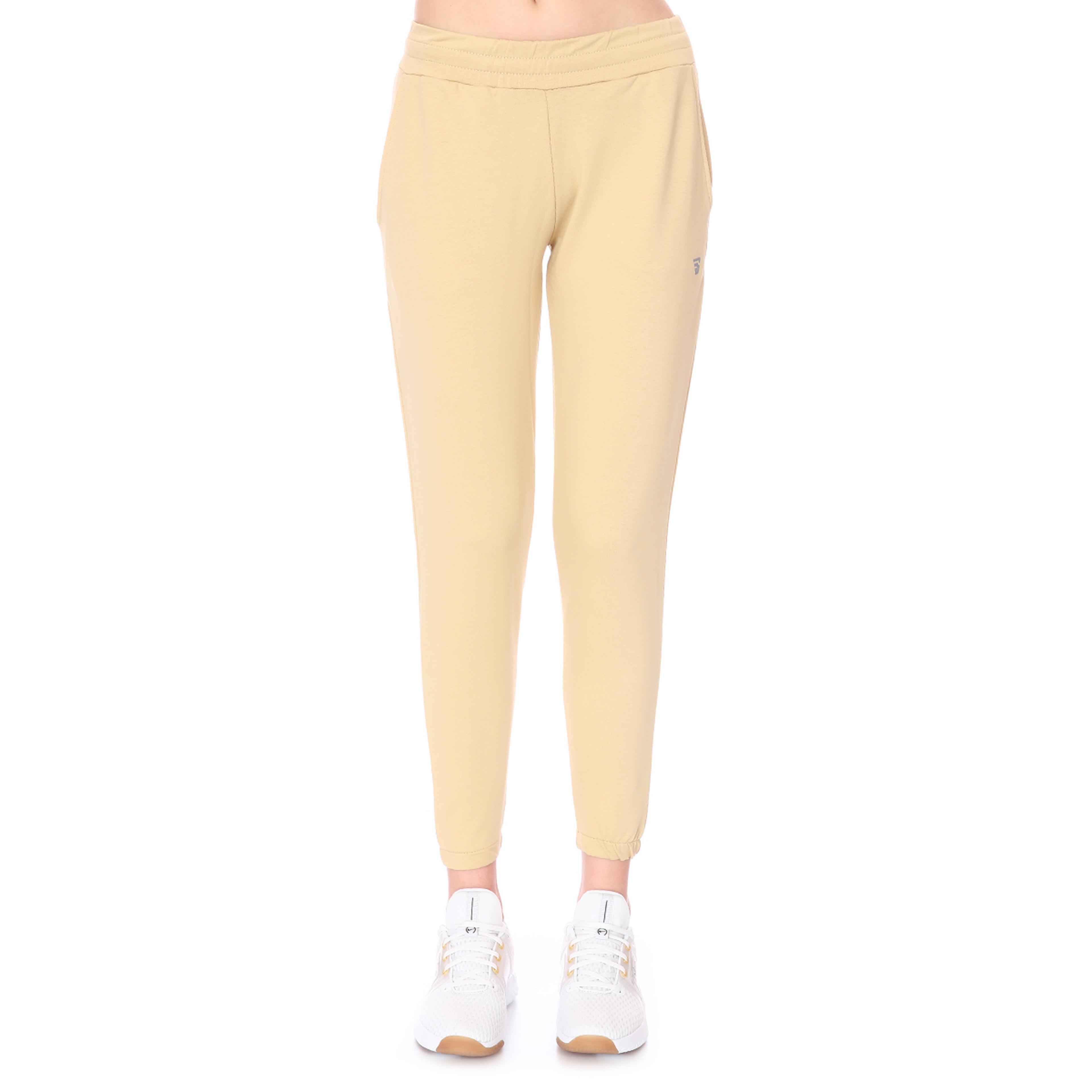 Wide Sweat Kadın Bej Günlük Stil Eşofman Altı 712108-Bej
