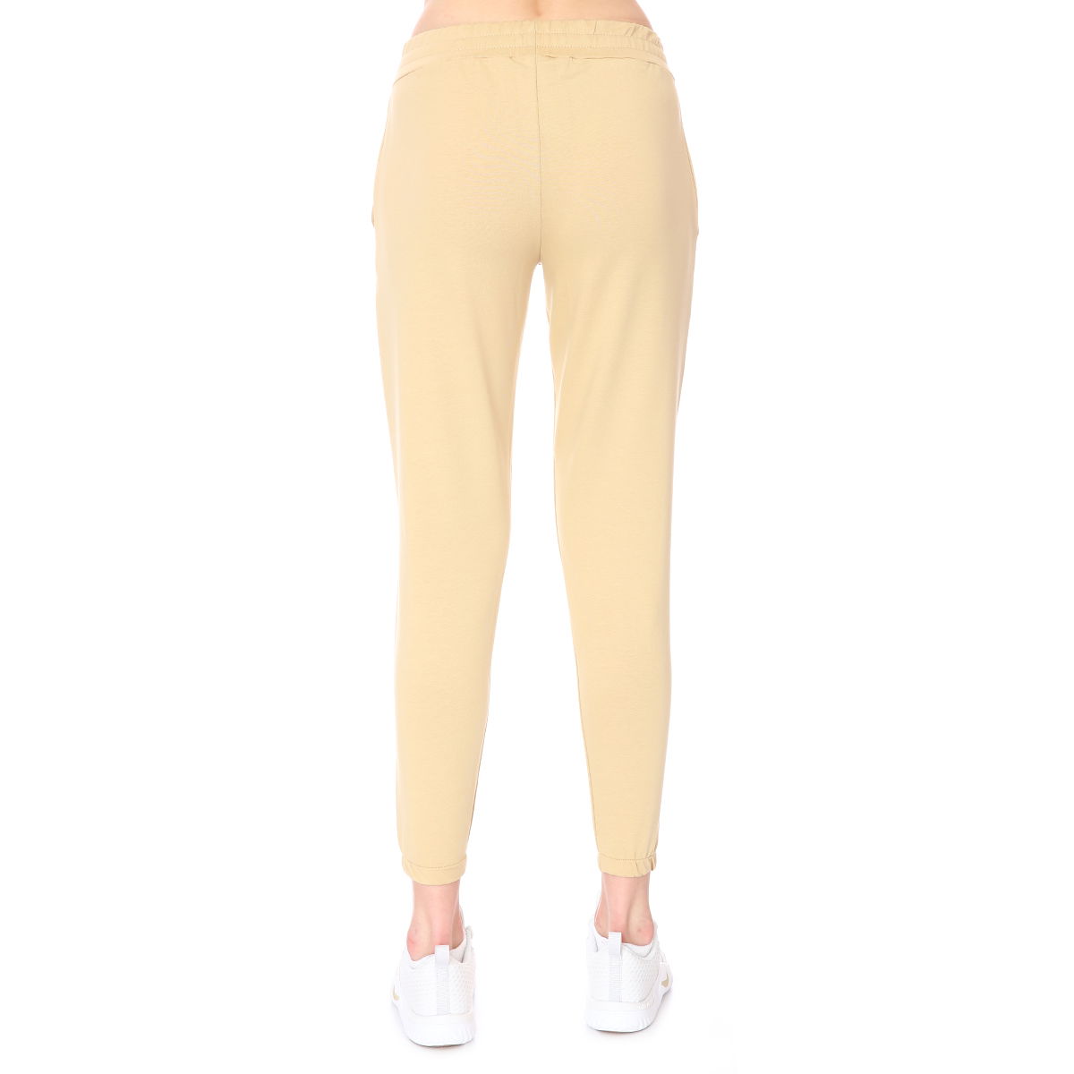 Wide Sweat Kadın Bej Günlük Stil Eşofman Altı 712108-Bej