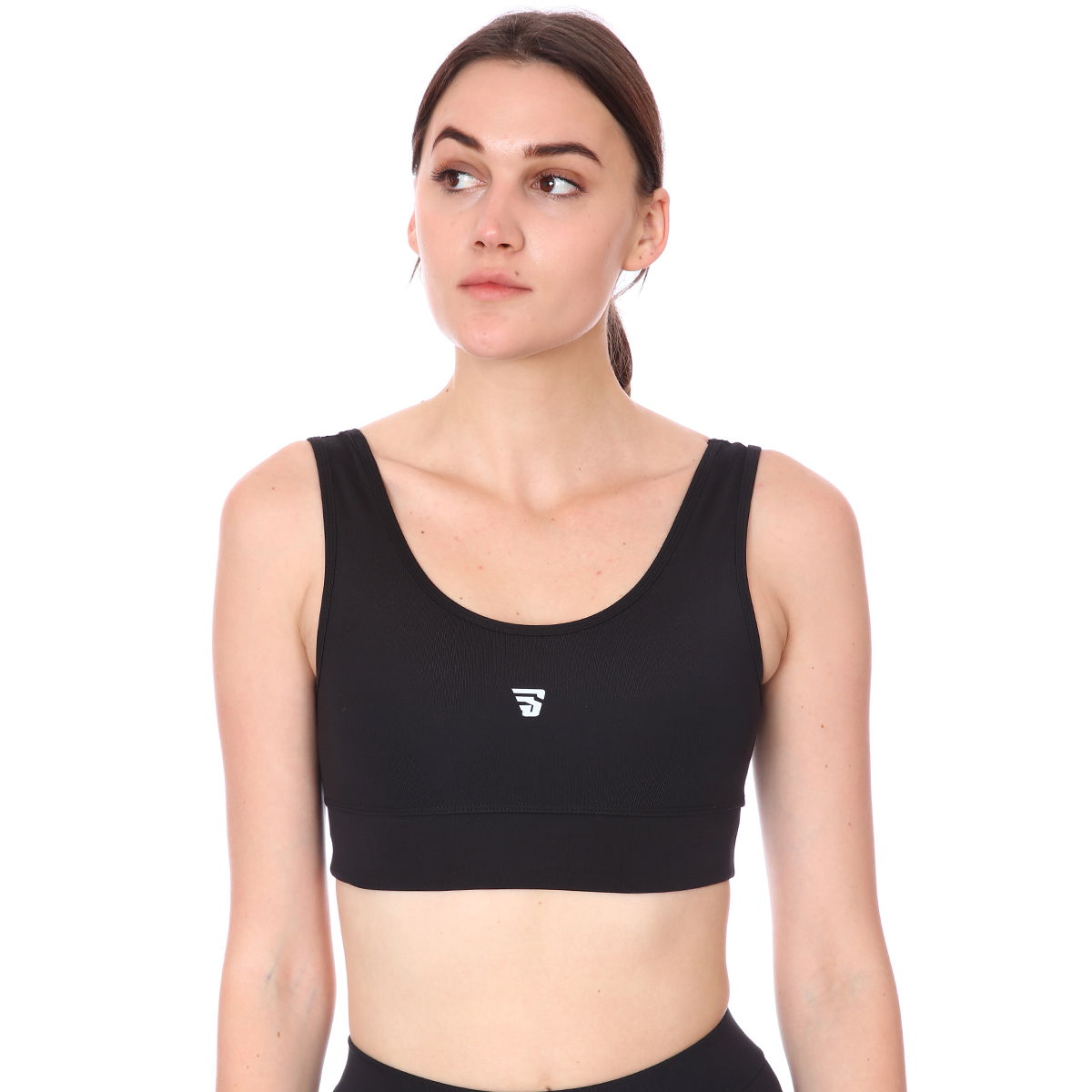Spo-Regular Bra Kadın Siyah Günlük Stil Sporcu Sütyeni 712100-SYH