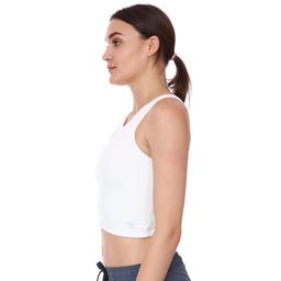 Spo-Assymetric Crop Kadın Bej Günlük Stil Sporcu Sütyeni 712102-EKR