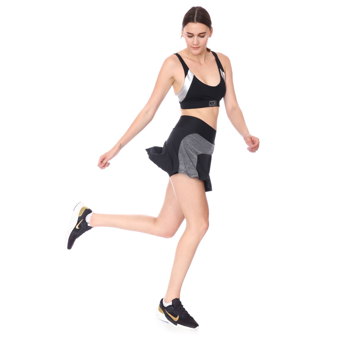 W Nkct Df Advtg Skirt Hybrid Kadın Siyah Tenis Etek CV4707-010