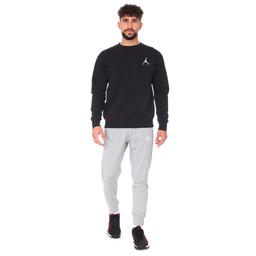 Jordan NBA Jumpman Air Fleece Crew Erkek Siyah Basketbol Uzun Kollu Tişört CT3455-011