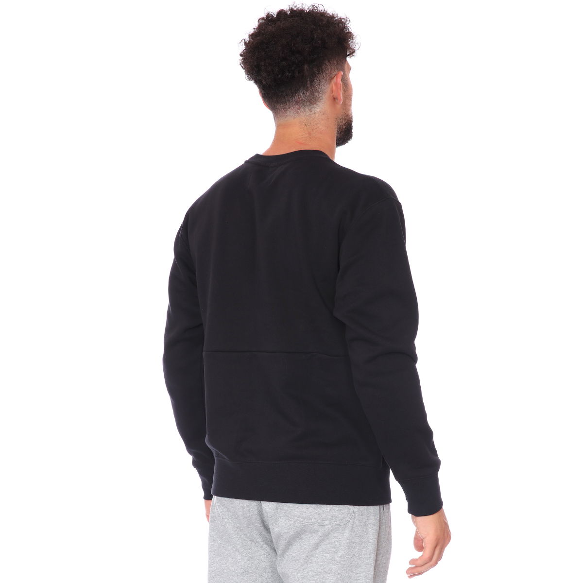 Jordan NBA Jumpman Air Fleece Crew Erkek Siyah Basketbol Uzun Kollu Tişört CT3455-011