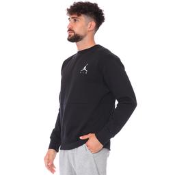 Jordan NBA Jumpman Air Fleece Crew Erkek Siyah Basketbol Uzun Kollu Tişört CT3455-011