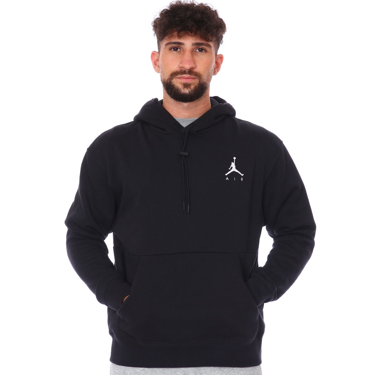Jordan NBA Jumpman Air Flc Po Erkek Siyah Basketbol Sweatshirt CK6684-010