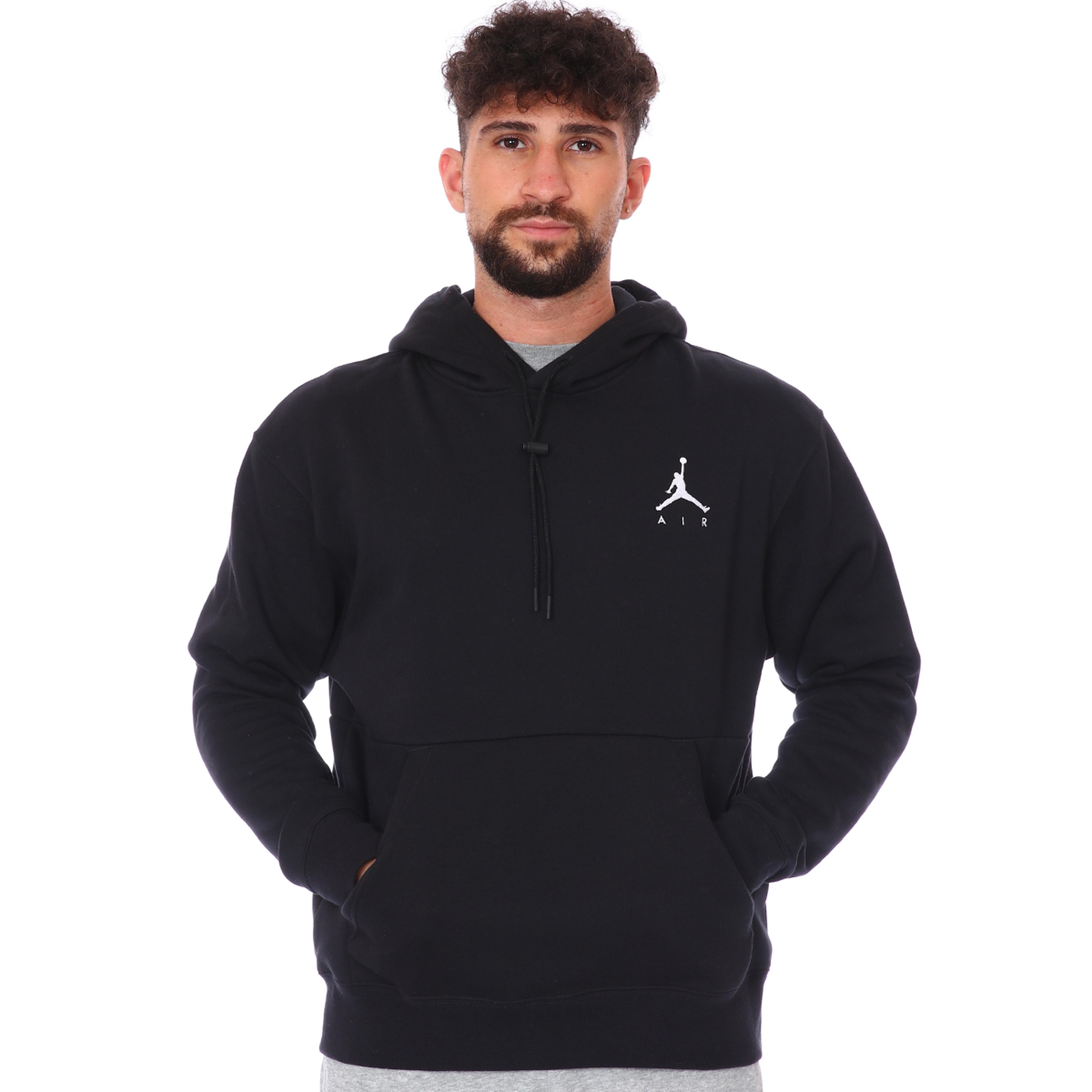 Jordan NBA Jumpman Air Flc Po Erkek Siyah Basketbol Sweatshirt CK6684-010