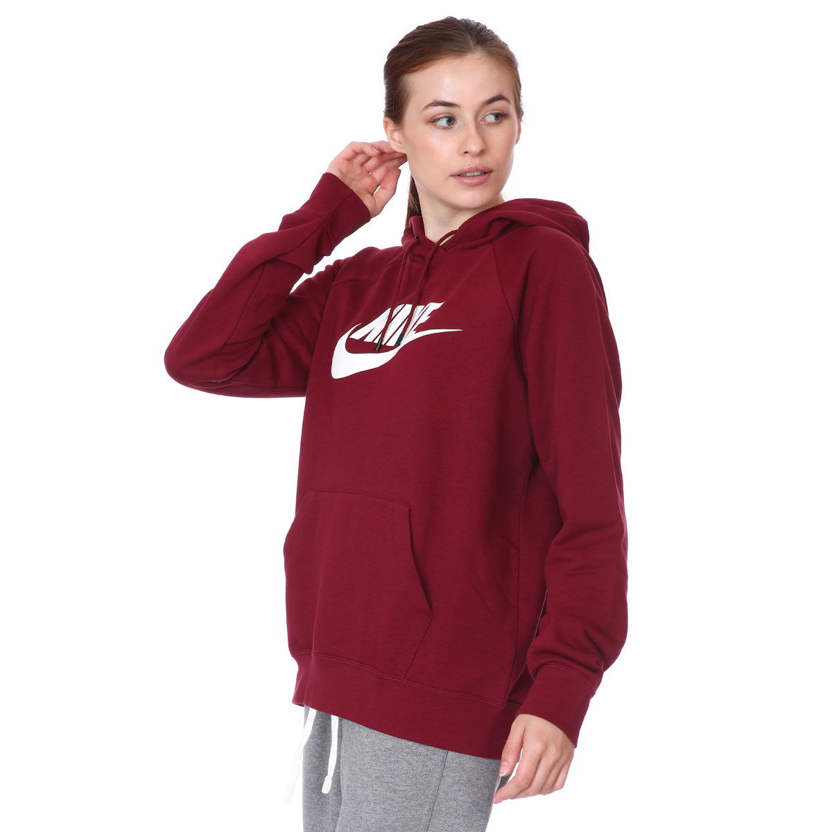 W Nsw Essntl Kadın Kırmızı Günlük Sweatshirt BV4126-638
