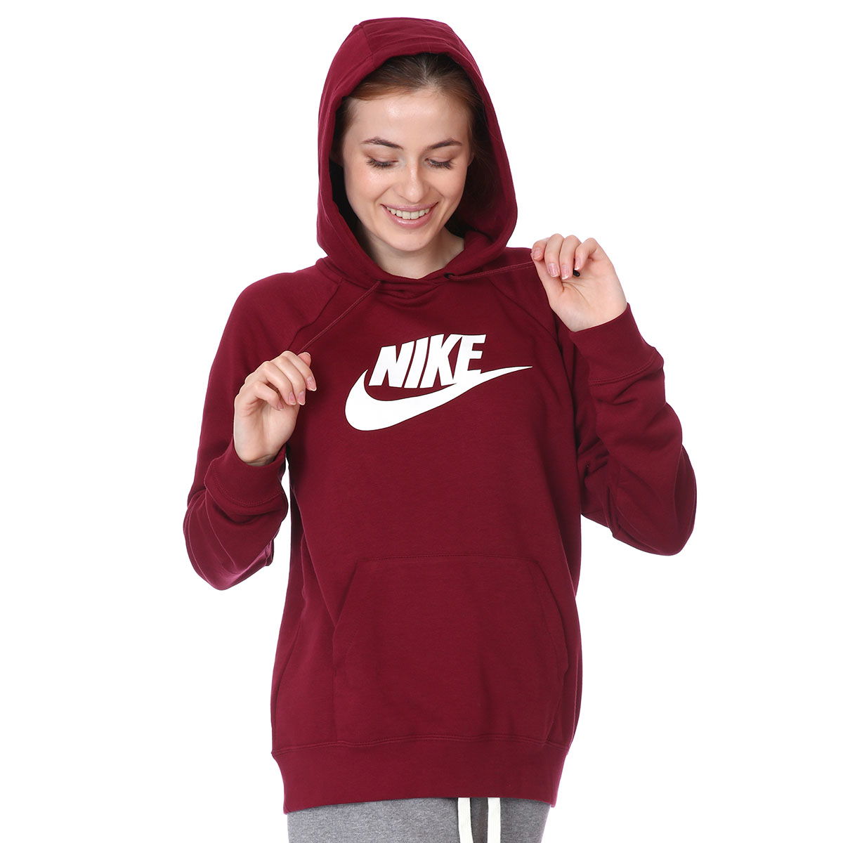 W Nsw Essntl Kadın Kırmızı Günlük Sweatshirt BV4126-638