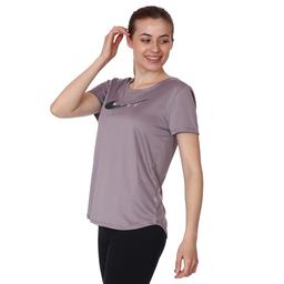 W Nk Swoosh Run Top Ss Kadın Mor Koşu Tişört CZ9278-531