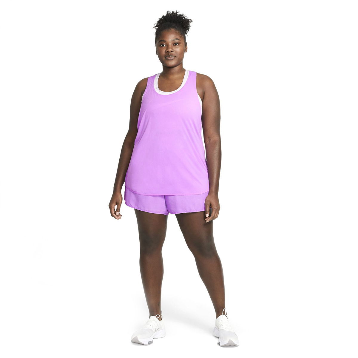 W Nk Breathe Tank Cool Plus Kadın Mor Koşu Atlet DJ2576-597
