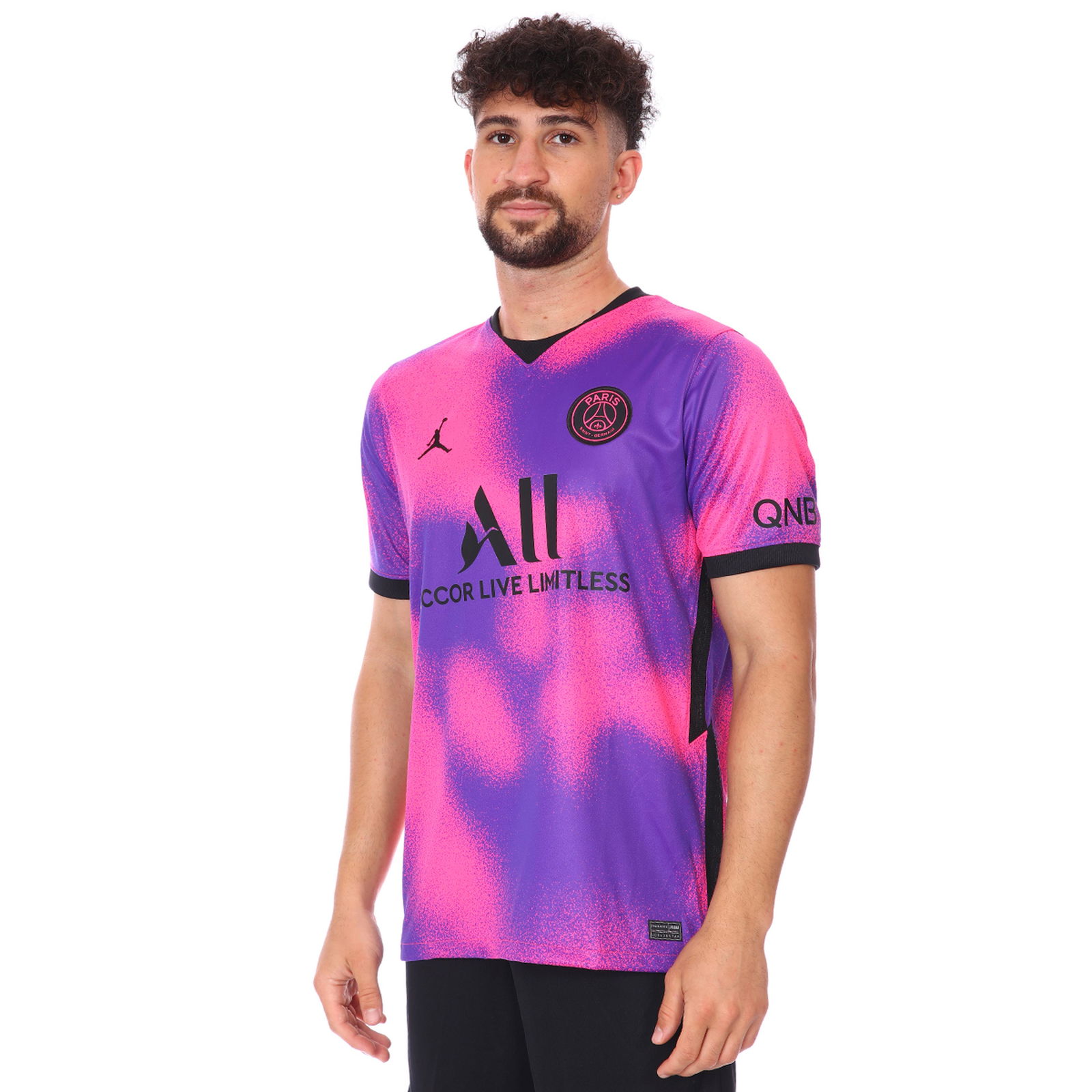 Air Jordan PSG Stad Jsy Ss 4Th Erkek Kırmızı Futbol Tişört CV8414-640