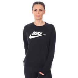 Essntl Crew Flc Hbr Kadın Siyah Antrenman Uzun Kollu Tişört BV4112-010