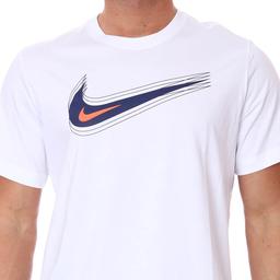 M Nsw Tee Swoosh Erkek Beyaz Günlük Stil Tişört DB6470-100