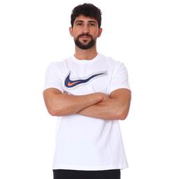 M Nsw Tee Swoosh Erkek Beyaz Günlük Stil Tişört DB6470-100