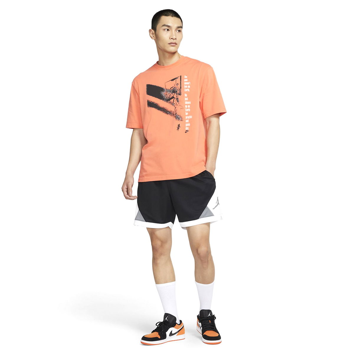 M Jordan Df Air Diamond NBA Erkek Siyah Basketbol Şortu CV3086-011