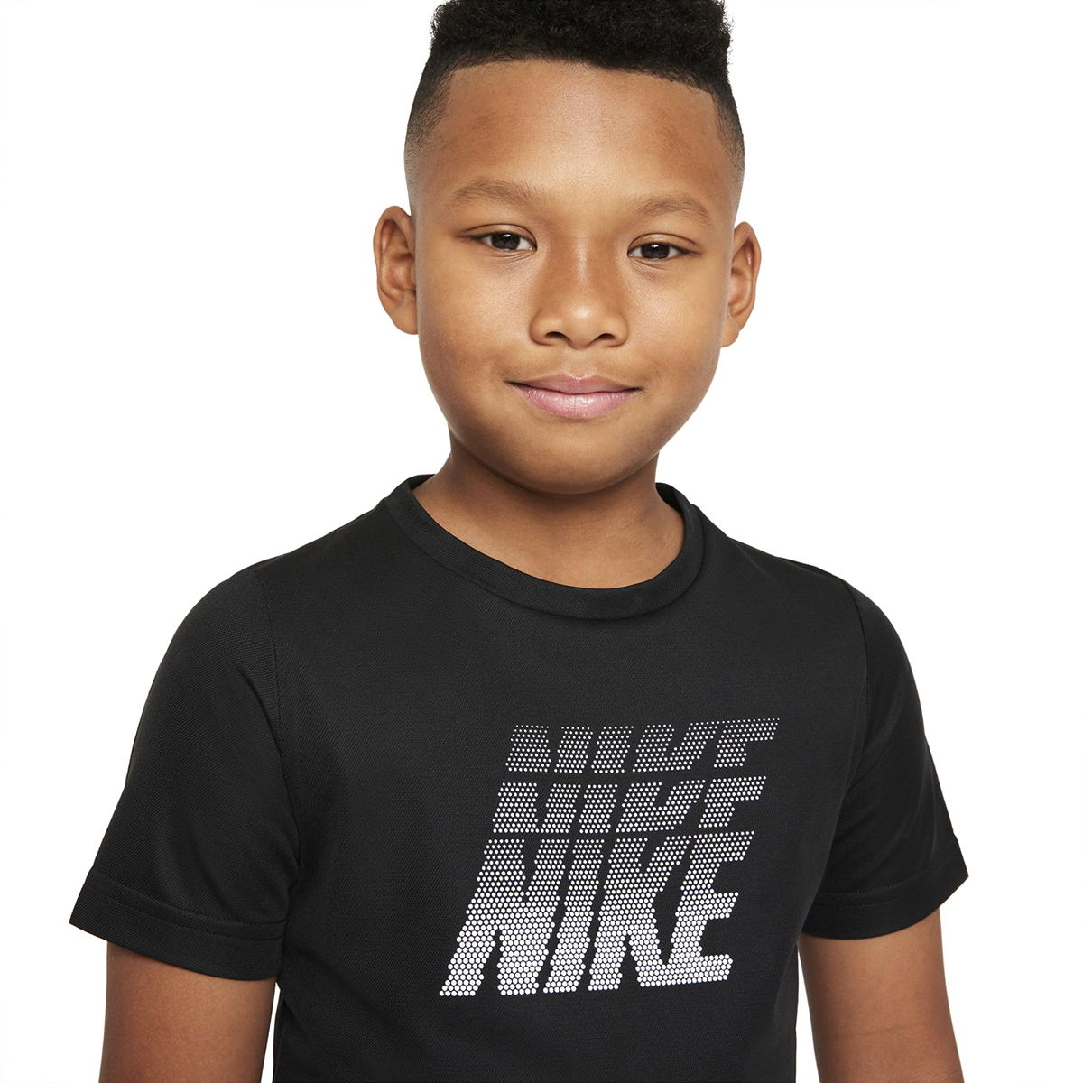 B Nk Df Breathe Gfx Ss Top Çocuk Siyah Günlük Stil Tişört DD8539-010
