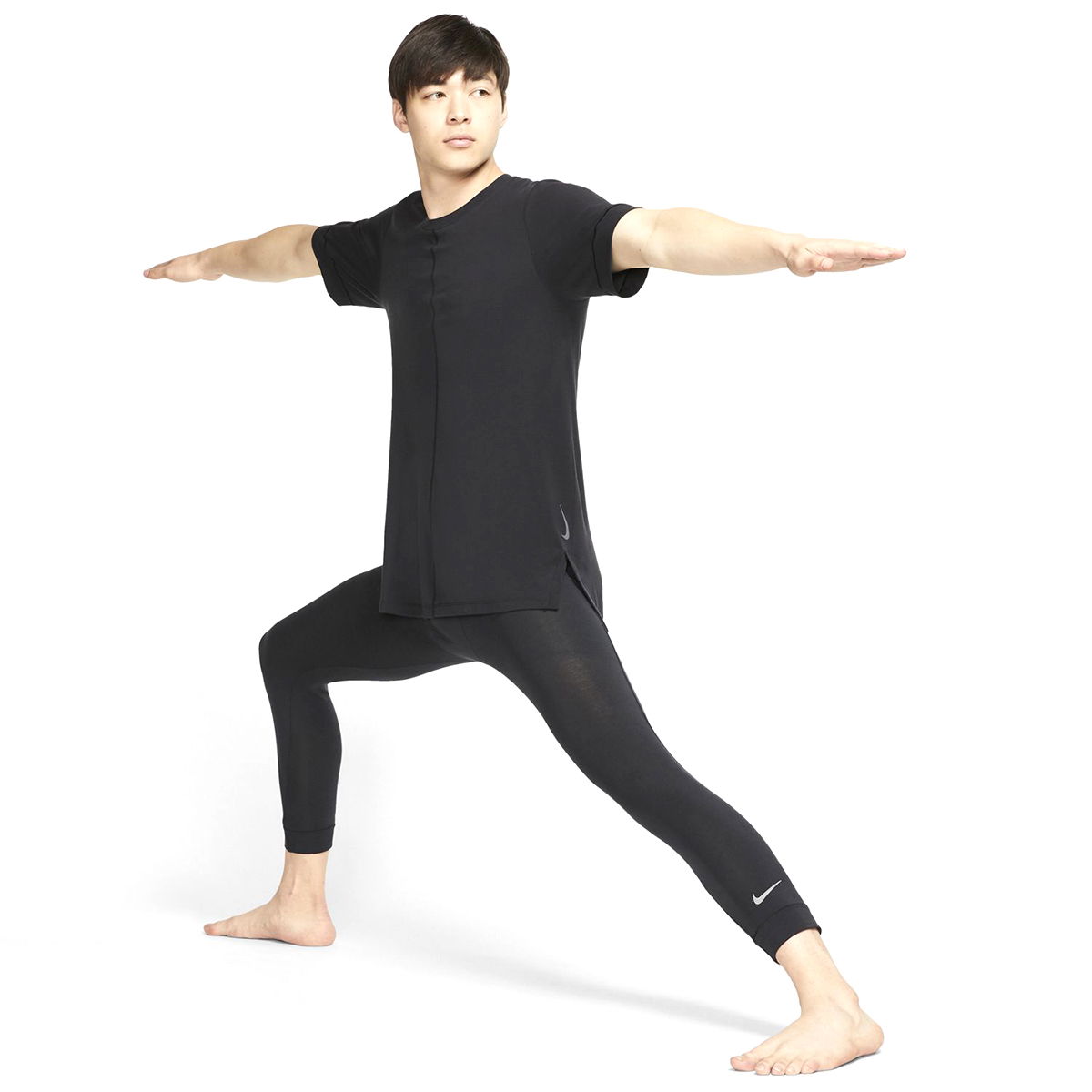 Yoga Erkek Siyah Yoga Tişörtü BV4034-010