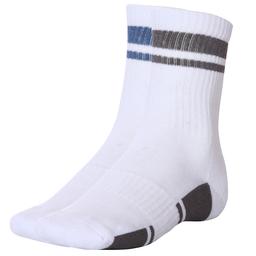 Sportive Tenis Corap Çizgili 2Li Unisex Beyaz Günlük Stil 2'li Çorap 2021013-BÇ