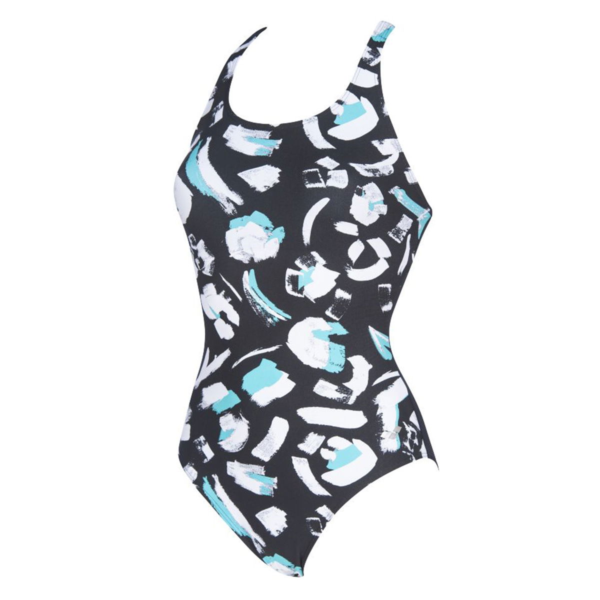 W izumi Criss Cross Back One Piece Kadın Siyah Yüzücü Mayo 002938505
