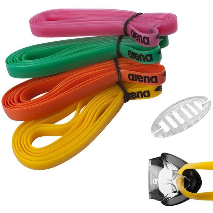 Racing Goggles Silicone Strap Kit Unisex Çok Renkli Yüzücü Gözlük Kayışı 9527410 463684
