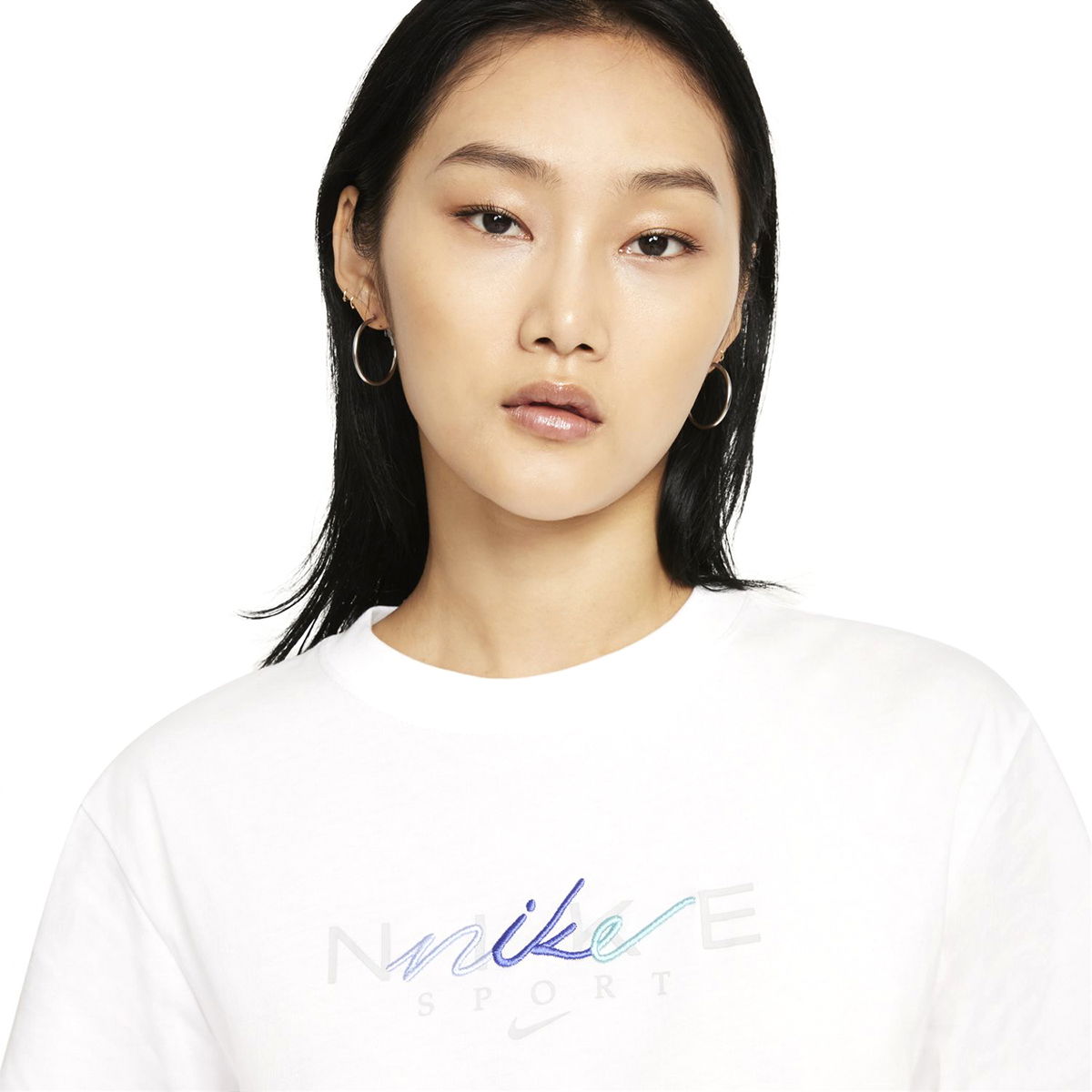 W Nsw Bf Tee Craft Kadın Beyaz Günlük Stil Tişört DJ1834-100